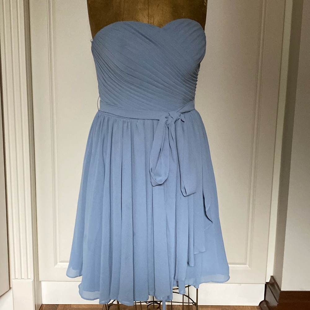 BABARONI STRAPLESS DRESS .